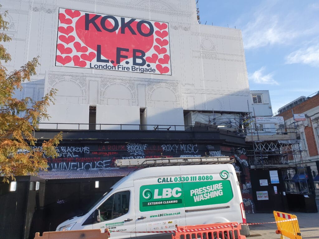 Paint removal from Camden Building North London